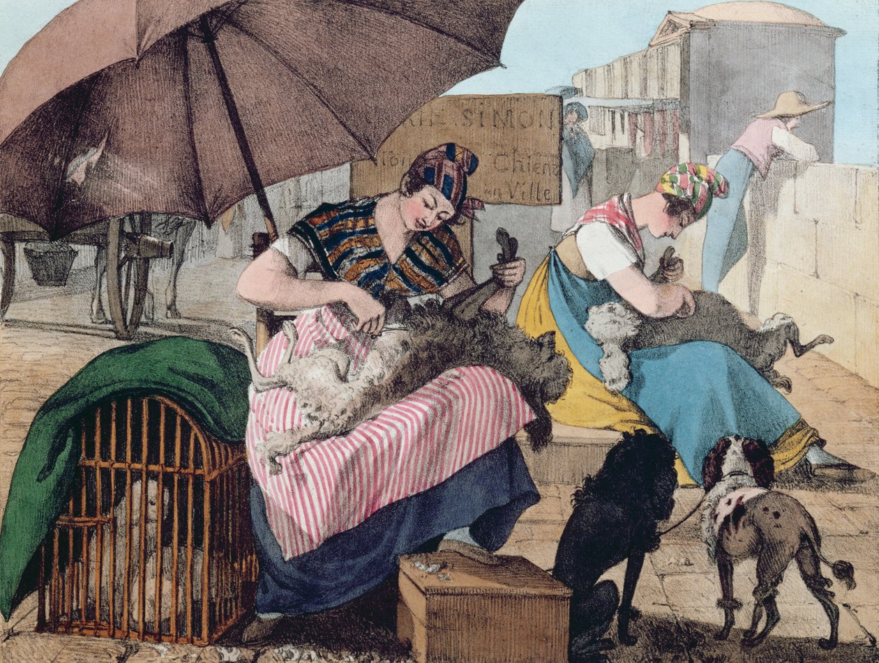 Hundeklippere på Pont-Neuf av John James Chalon