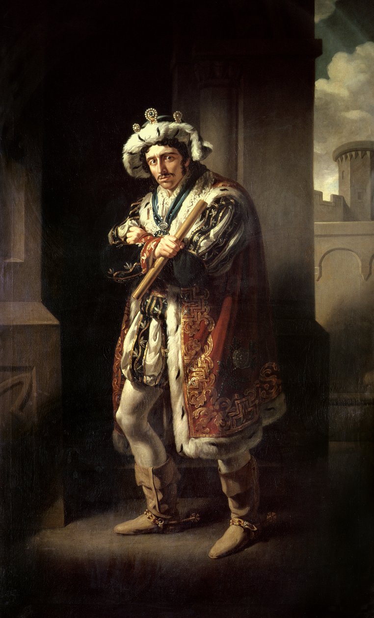 Edmund Kean (1787-1833) som Richard III av John James Halls