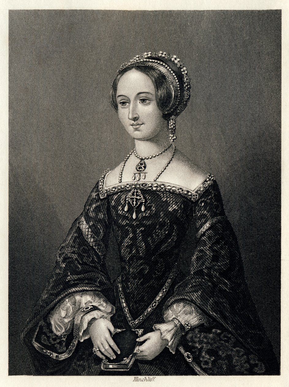 Marguerite de Navarre, dronningkonsort av Henry II av Navarre, 1864. av John James Hinchcliff