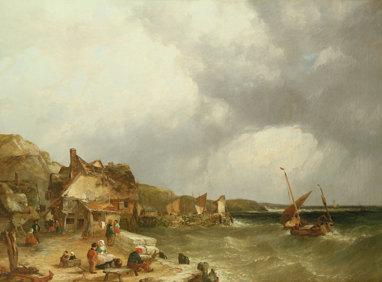Kysten ved Etaples, 1853 av John James Wilson
