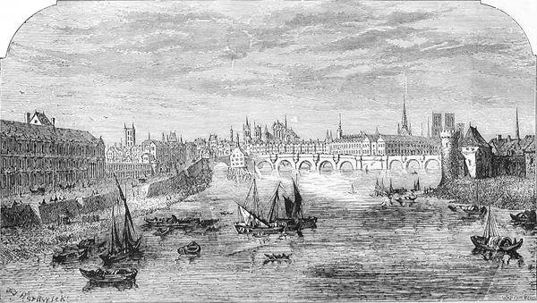 Paris i det syttende århundre, gravert av William Michael Roberts Quick (1838-1927), fra 