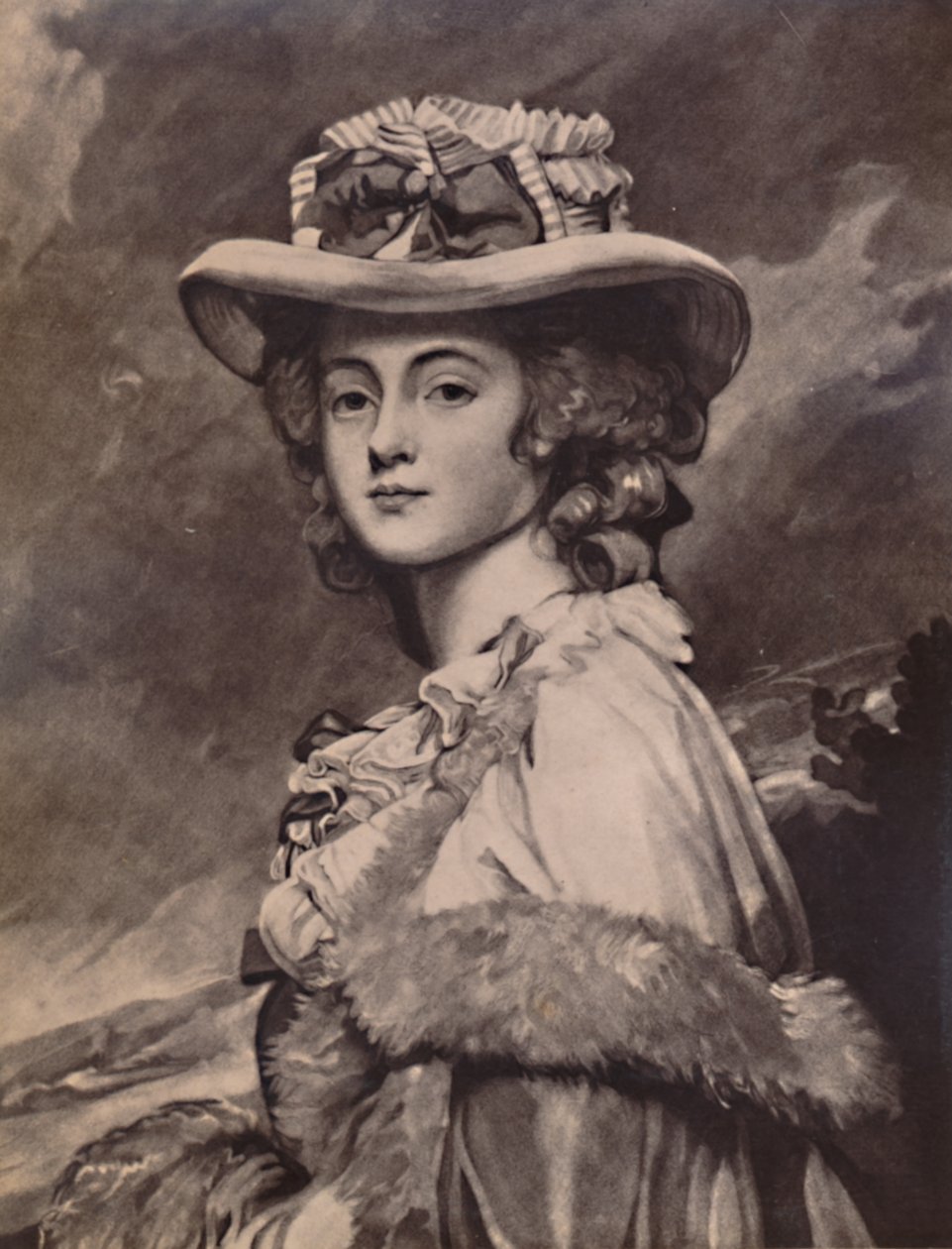 Charlotte Davenport, fru Davies Davenport, sent på 1700-tallet 1894 av John Jones