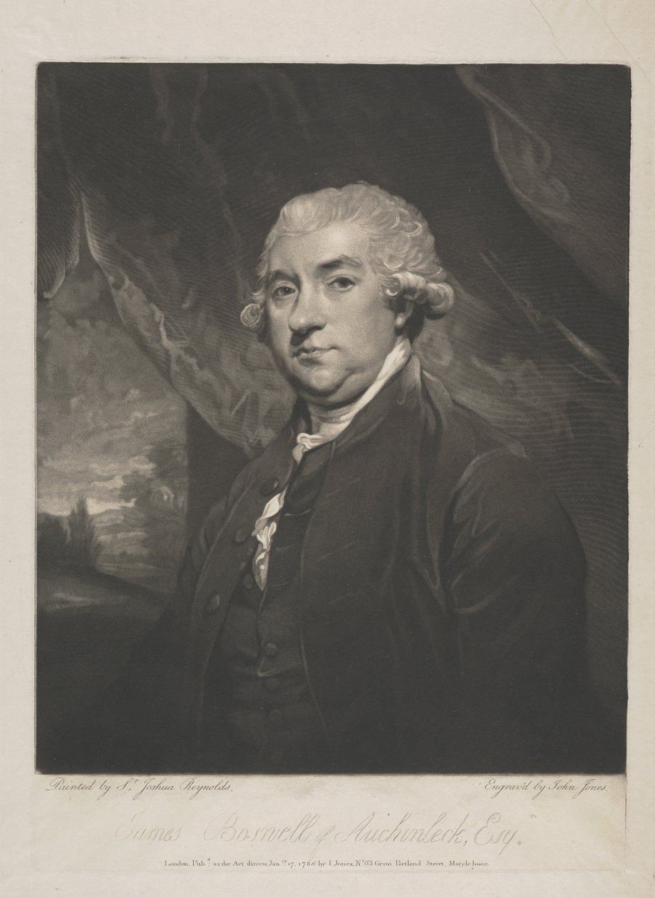 James Boswell fra Auchinleck, Esq. av John Jones