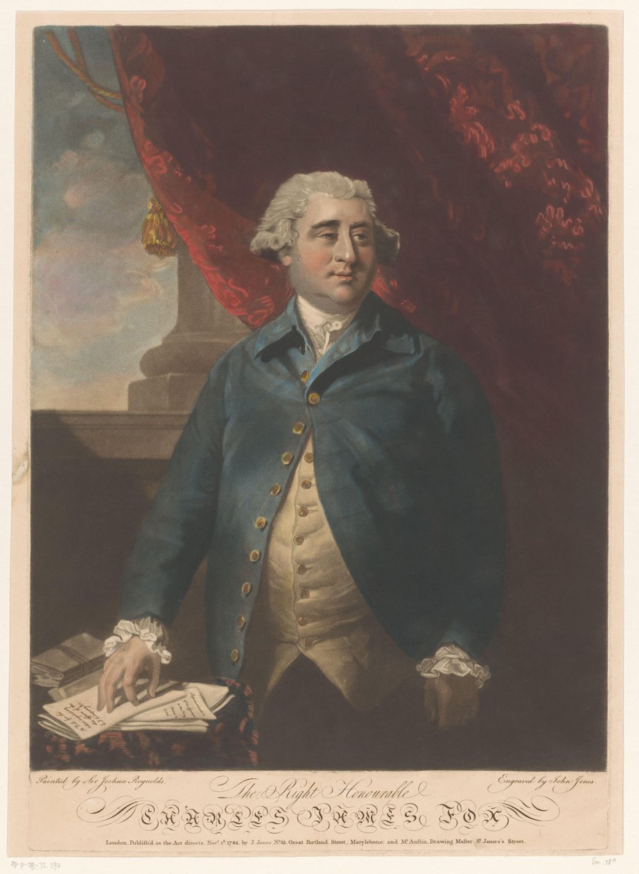 Portrett av Charles James Fox av John Jones