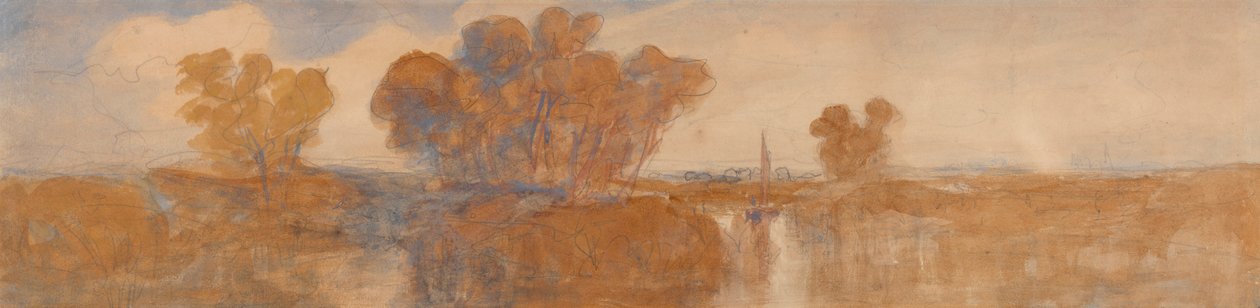 En fjern utsikt over Norwich av John Joseph Cotman