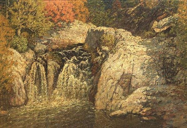 North Newry Falls, Maine av John Joseph Enneking