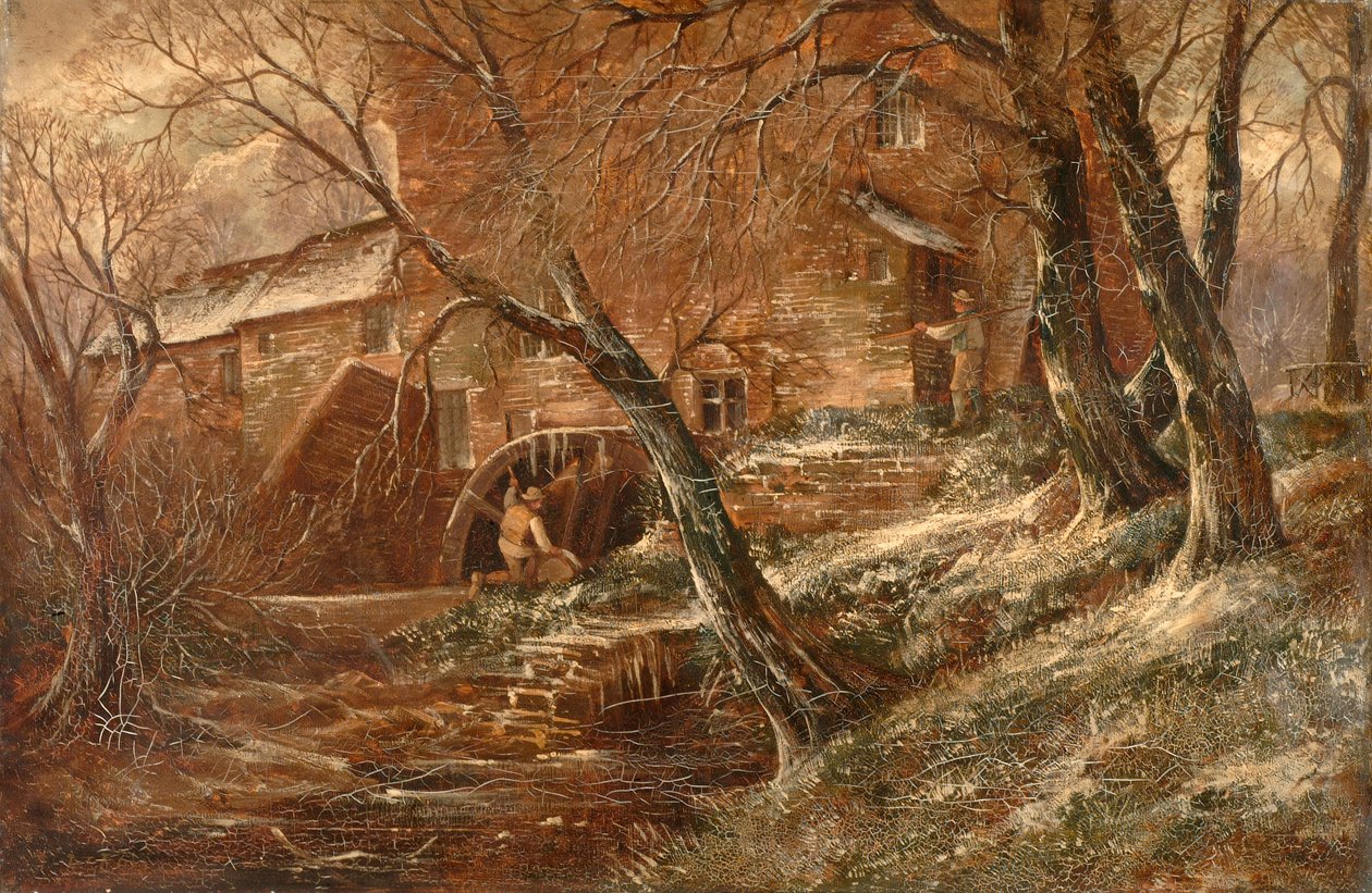 Hamstead Mill, Staffordshire Hamstead Hill, Handsworth 1850-1908. av John Joseph Hughes