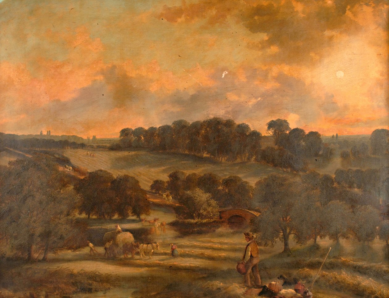 Haytime, Hamstead Mill, Handsworth, Staffordshire, 1850-1908. av John Joseph Hughes