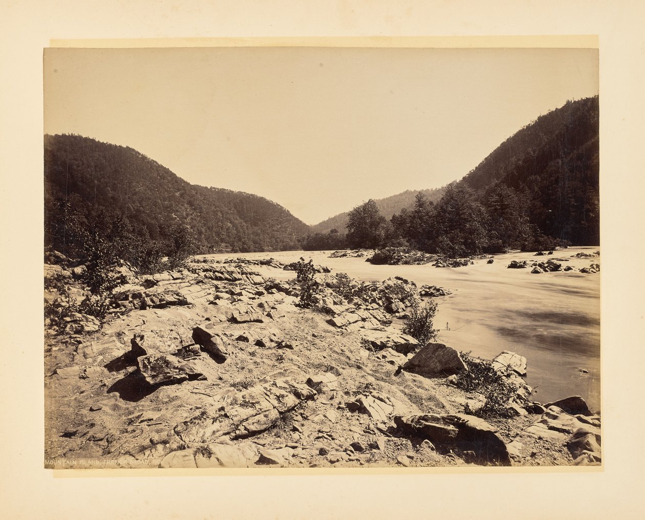 Mountain Island, French Broad, Nord-Carolina av John K. Hillers