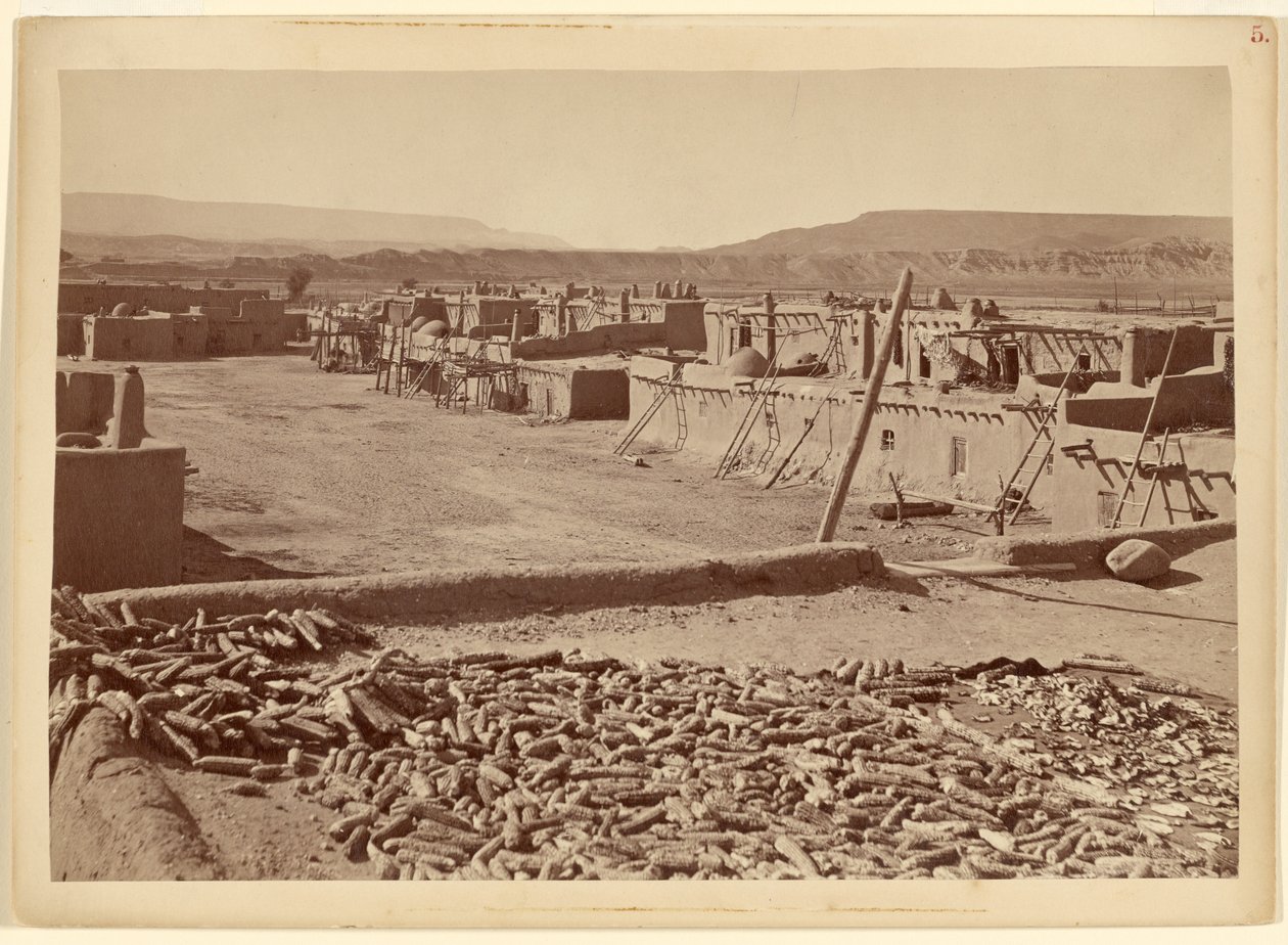 Puebloet San Juan, New Mexico: nordenden av byen av John K. Hillers