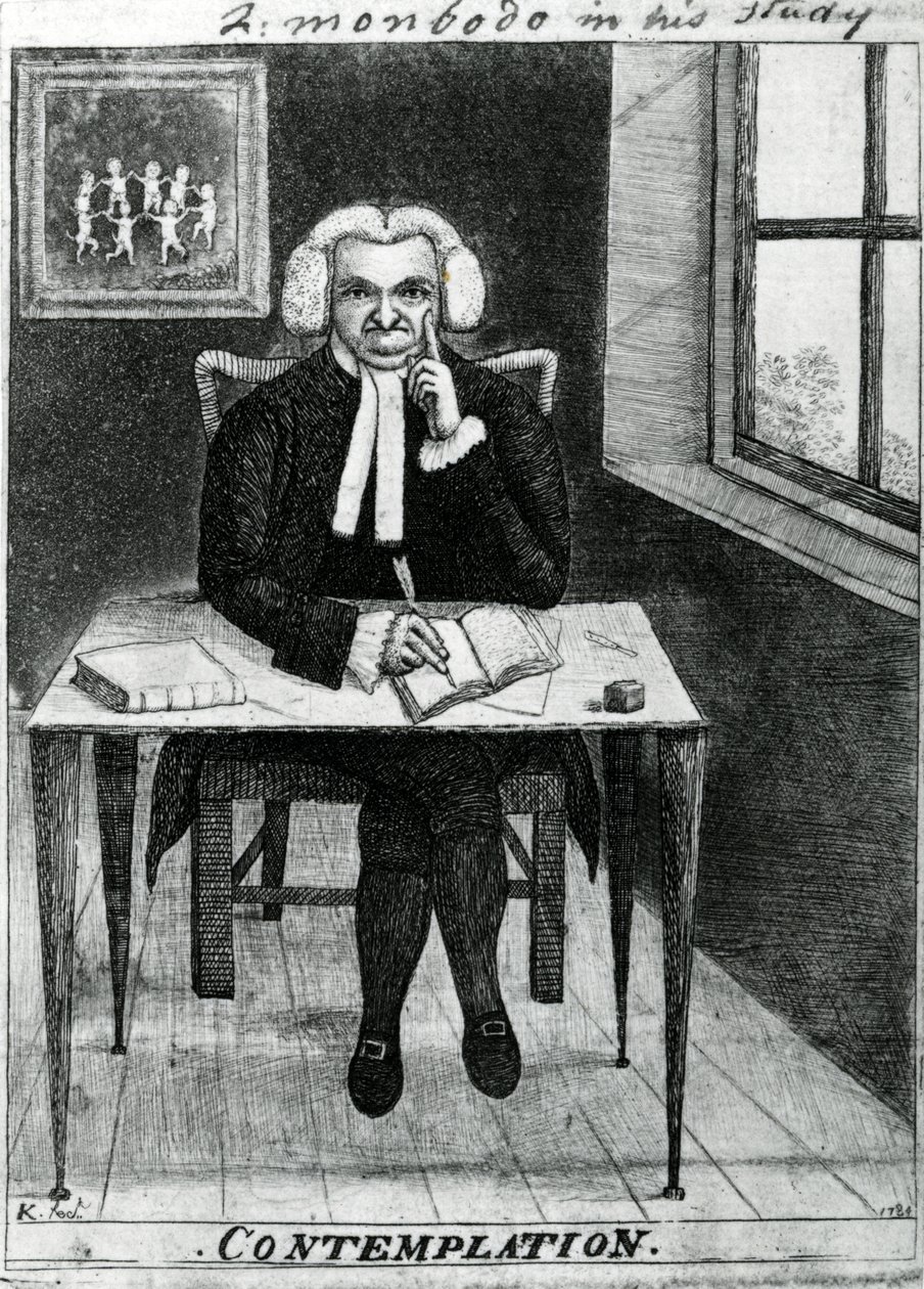 Kontemplasjon - Lord Monboddo i hans studie, 1784 av John Kay