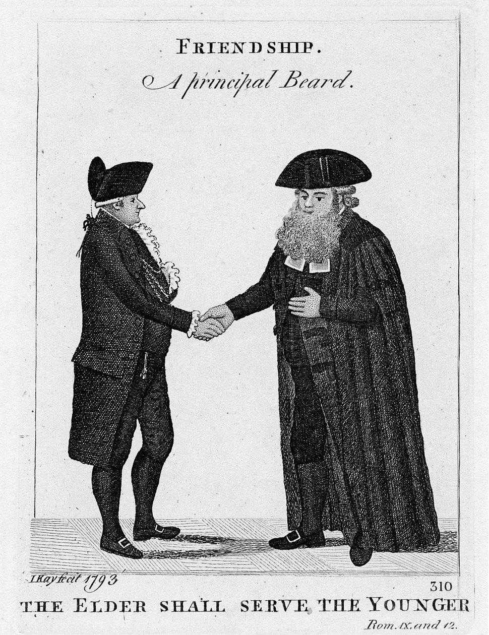 Vennskap - Et hovedskjegg 1793 av John Kay