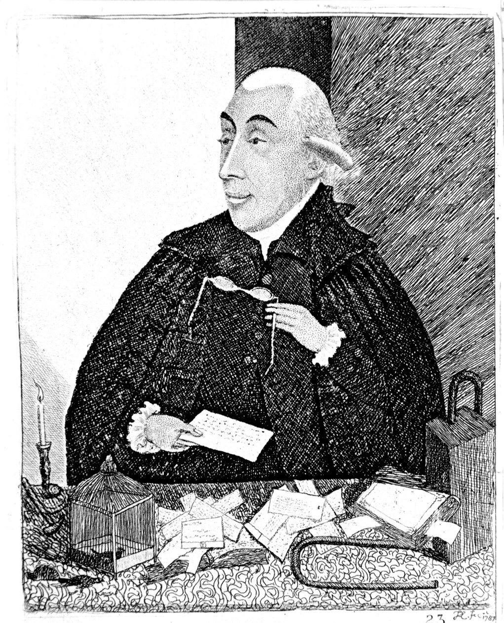 Joseph Black, skotsk kjemiker, 1787 av John Kay