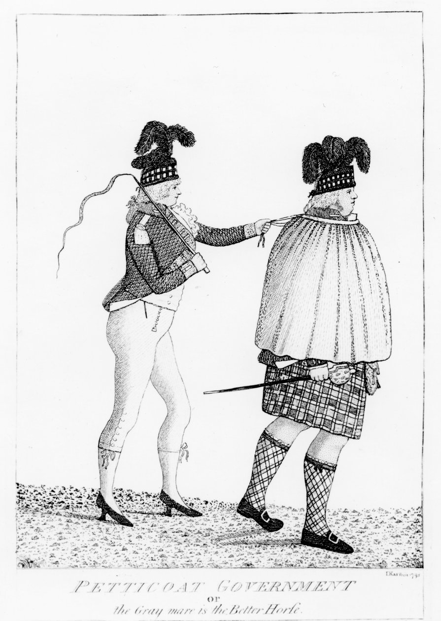 Petticoat Government, eller den grå hoppen er den bedre hesten, 1795 av John Kay