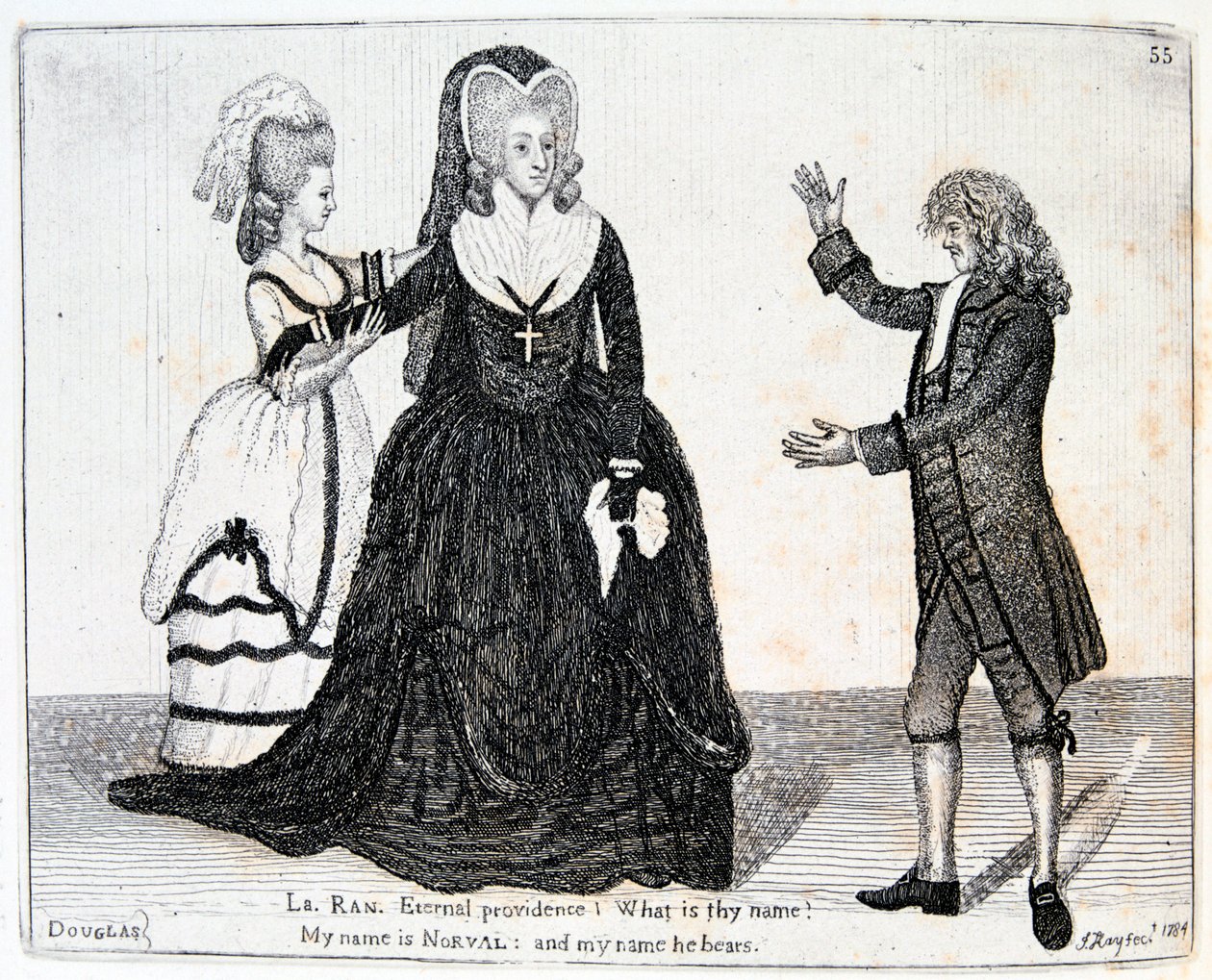 Sarah Siddons, engelsk skuespillerinne, 1784. av John Kay