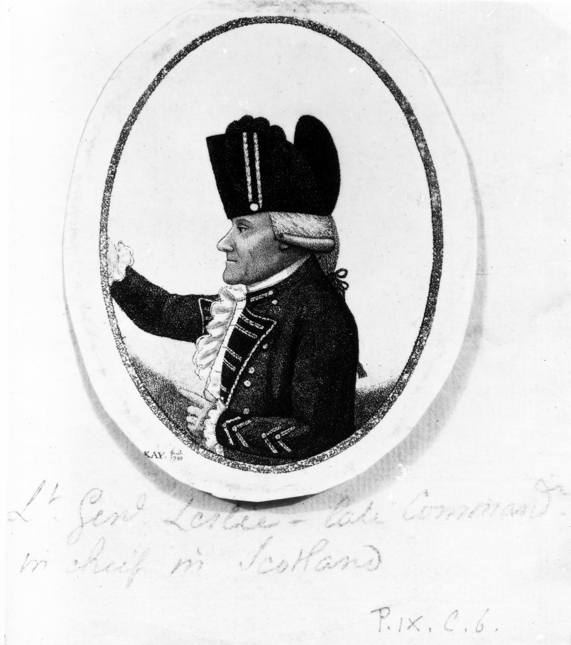 The Hon. Alexander Leslie (Ninth Regiment of Foot), illustrasjon fra 