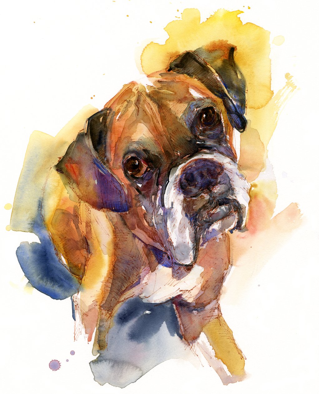 Stanley-portrett, 2016, (akvarell) av John Keeling