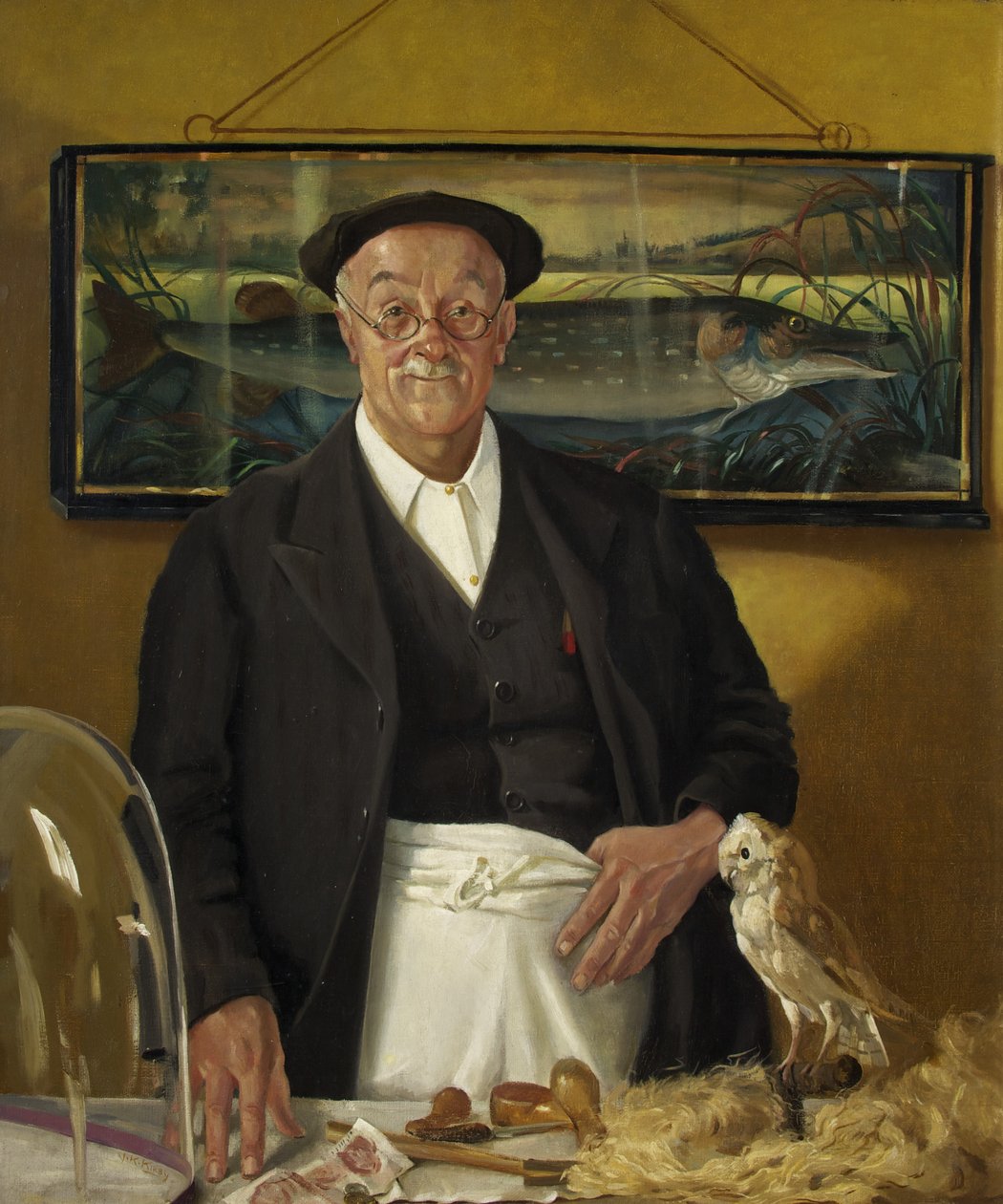 Mr. Chopping the Taxidermist (olje på lerret) av John Kynnersley Kirby