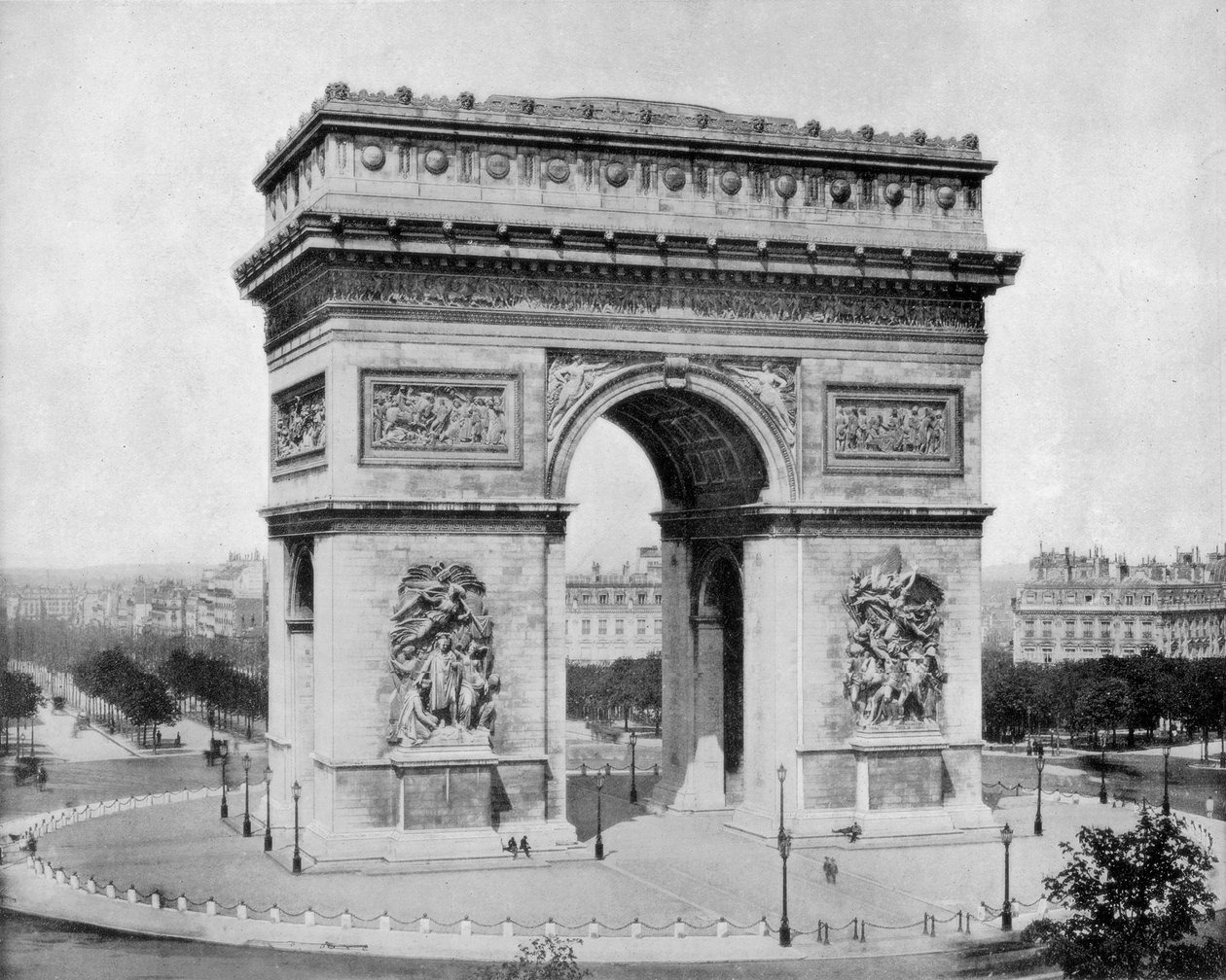 Triumfbuen, Paris, sent på 1800-tallet. av John L. Stoddard