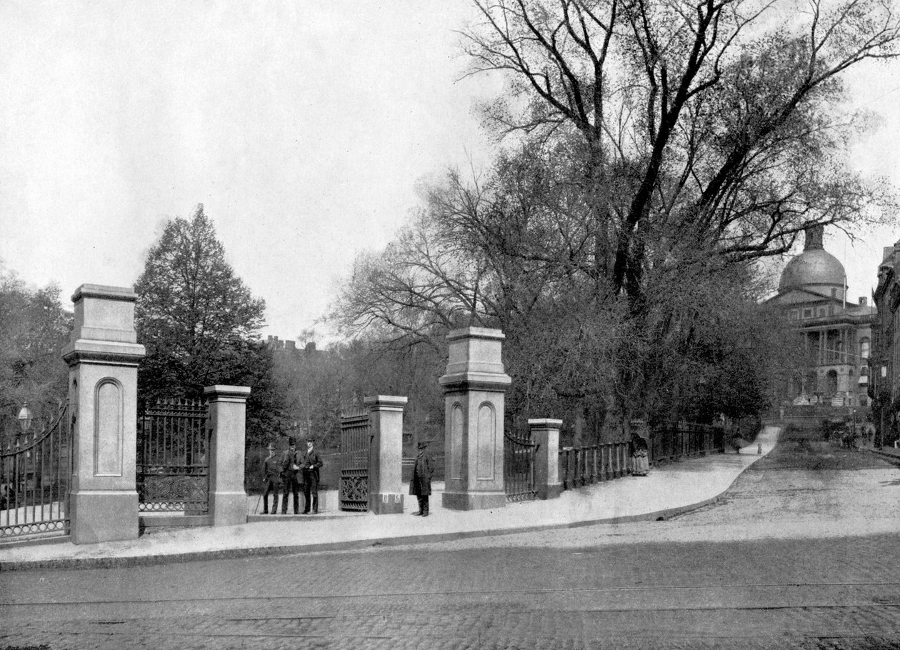 Boston Common, Boston, Massachusetts, USA, 1893. av John L. Stoddard