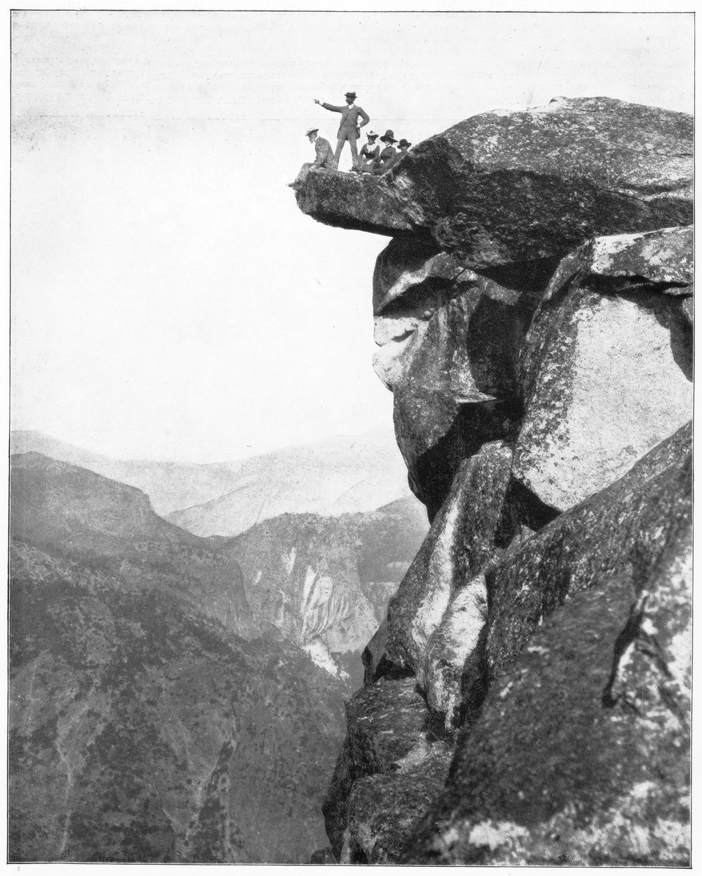 Glacier Point, Yosemite Valley, California, USA, sent på 1800-tallet. av John L. Stoddard
