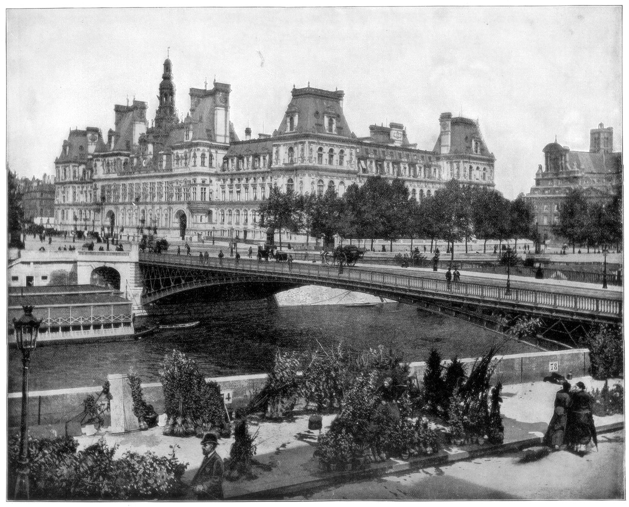 Hotel de Ville, Paris, sent på 1800-tallet av John L. Stoddard