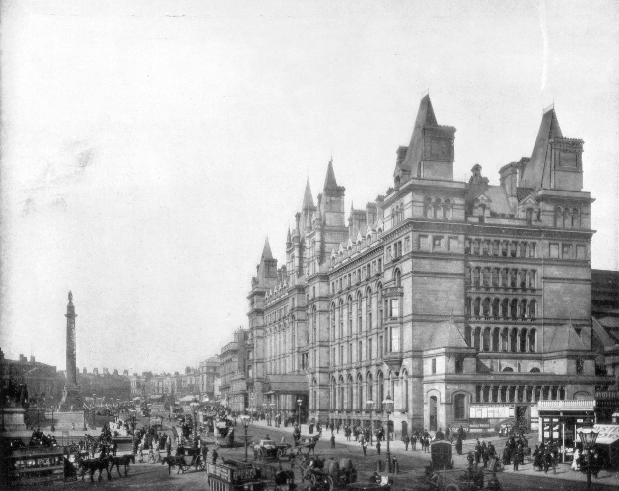 Lime Street, Liverpool, England, sent på 1800-tallet. av John L. Stoddard