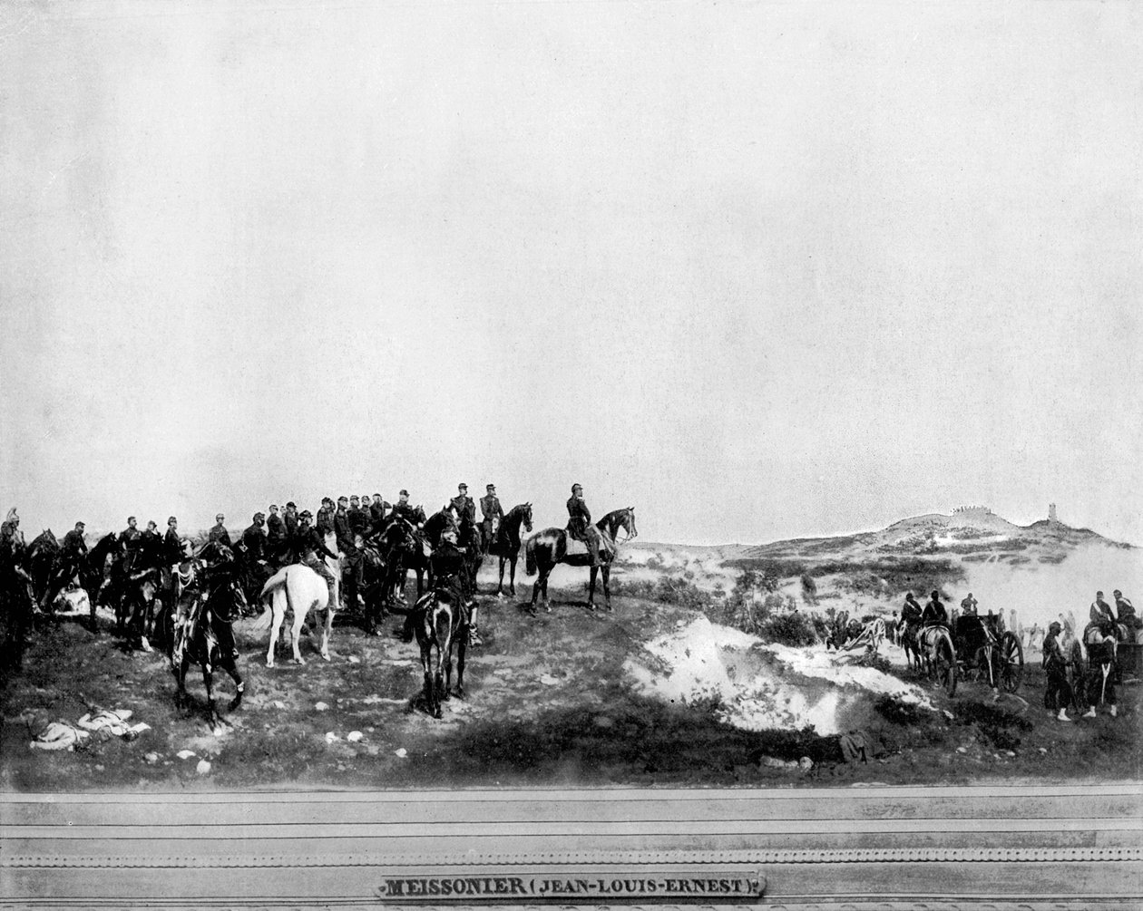 Napoleon III i slaget ved Solferino, 1859, 1893. av John L. Stoddard