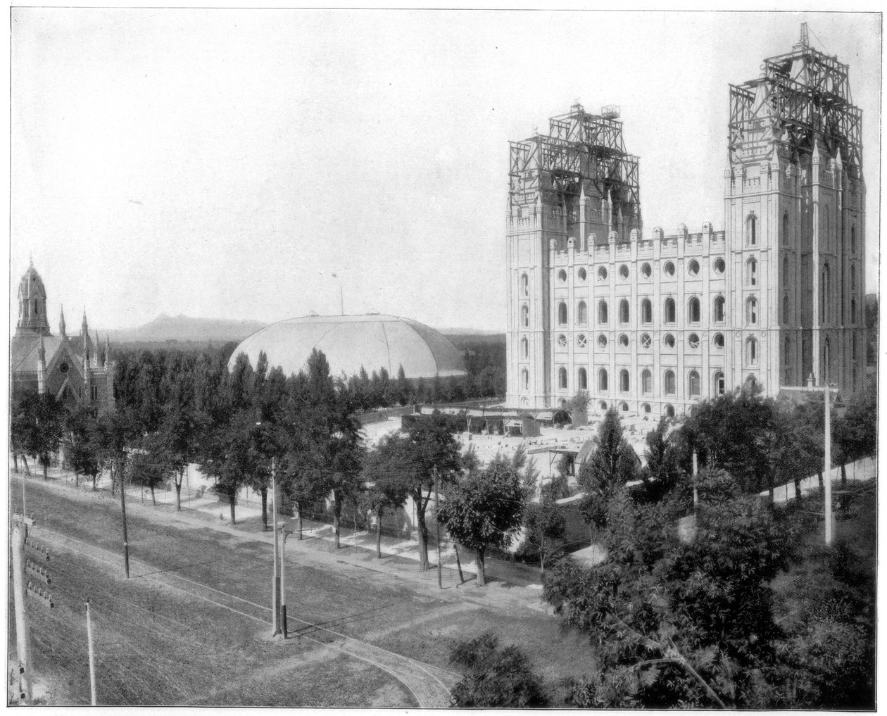 New Mormon Temple, Salt Lake City, Utah, sent på 1800-tallet av John L. Stoddard