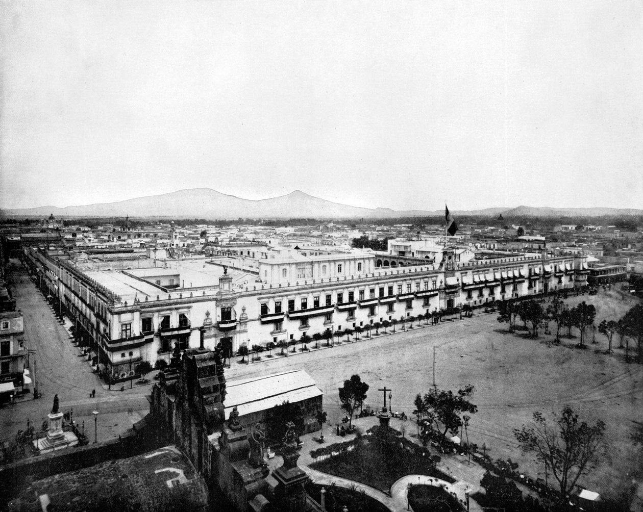 Panorama over byen Mexico, 1893. av John L. Stoddard