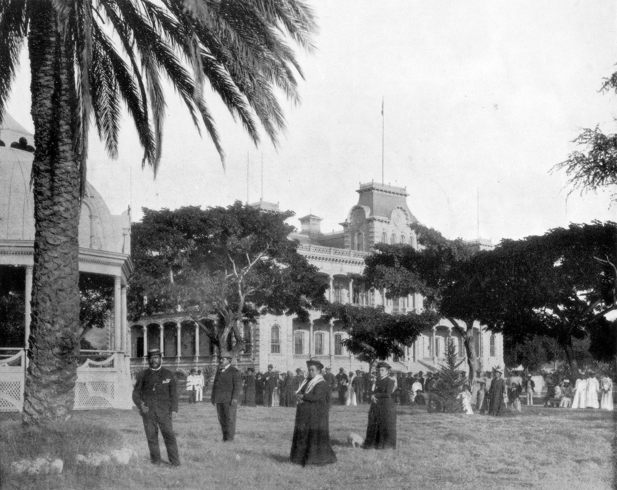 Royal Palace, Honolulu, Sandwichøyene, sent på 1800-tallet av John L. Stoddard