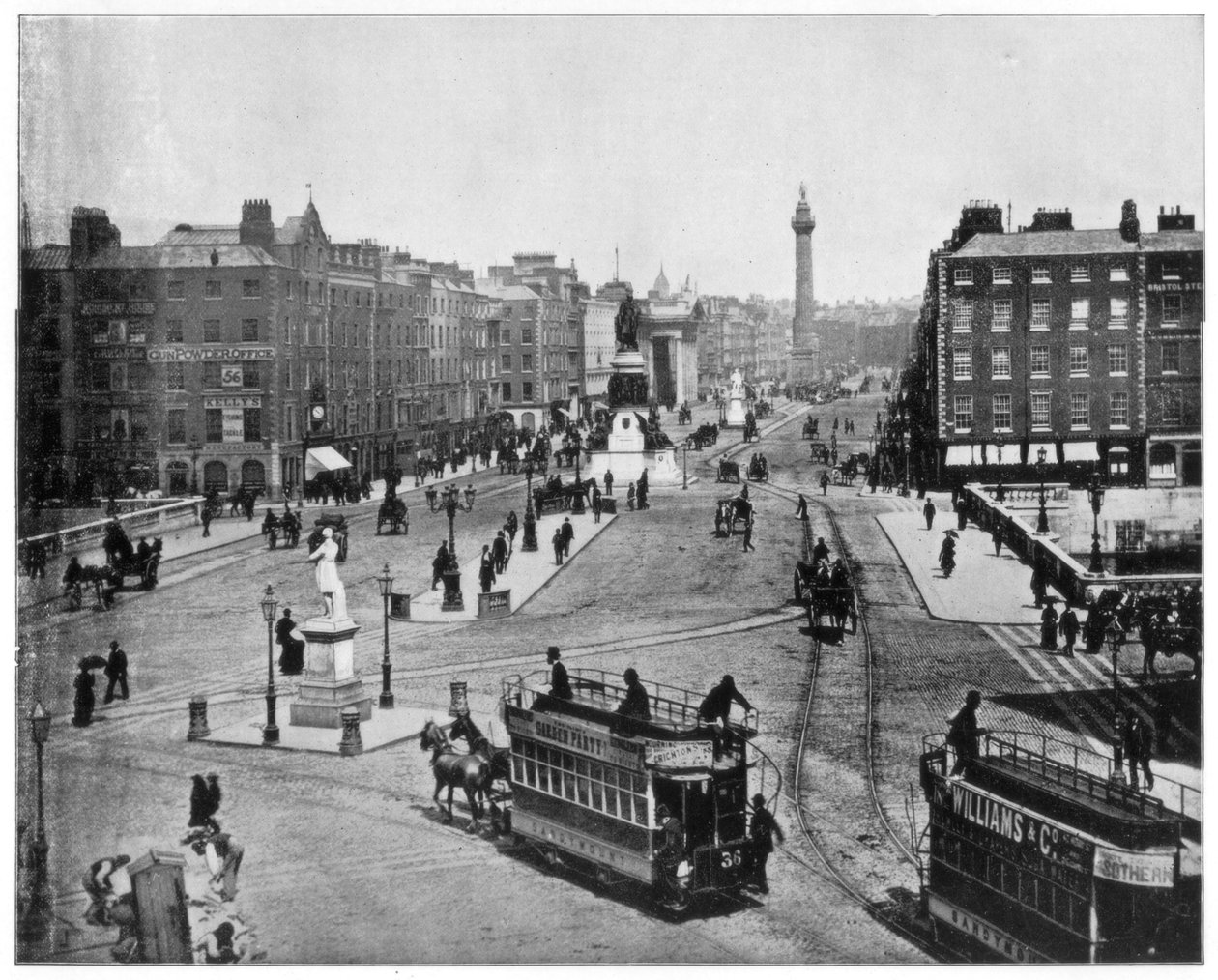 Sackville Street, Dublin, sent på 1800-tallet. av John L. Stoddard