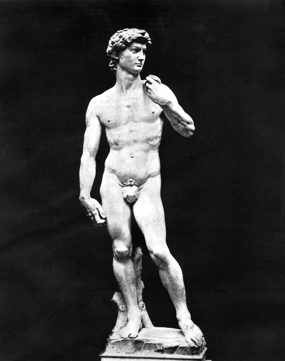 Statue av David, Firenze, Italia, 1893 av John L. Stoddard