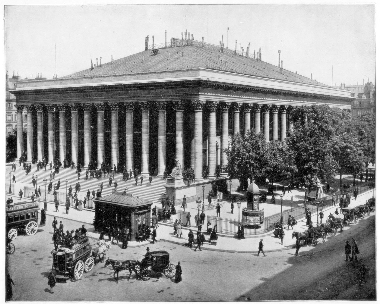 Børsen, Paris, sent på 1800-tallet. av John L. Stoddard