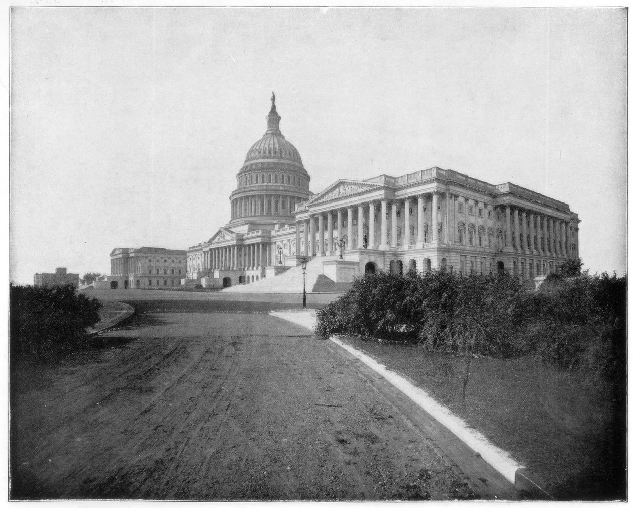 The Capitol, Washington DC, sent på 1800-tallet av John L. Stoddard