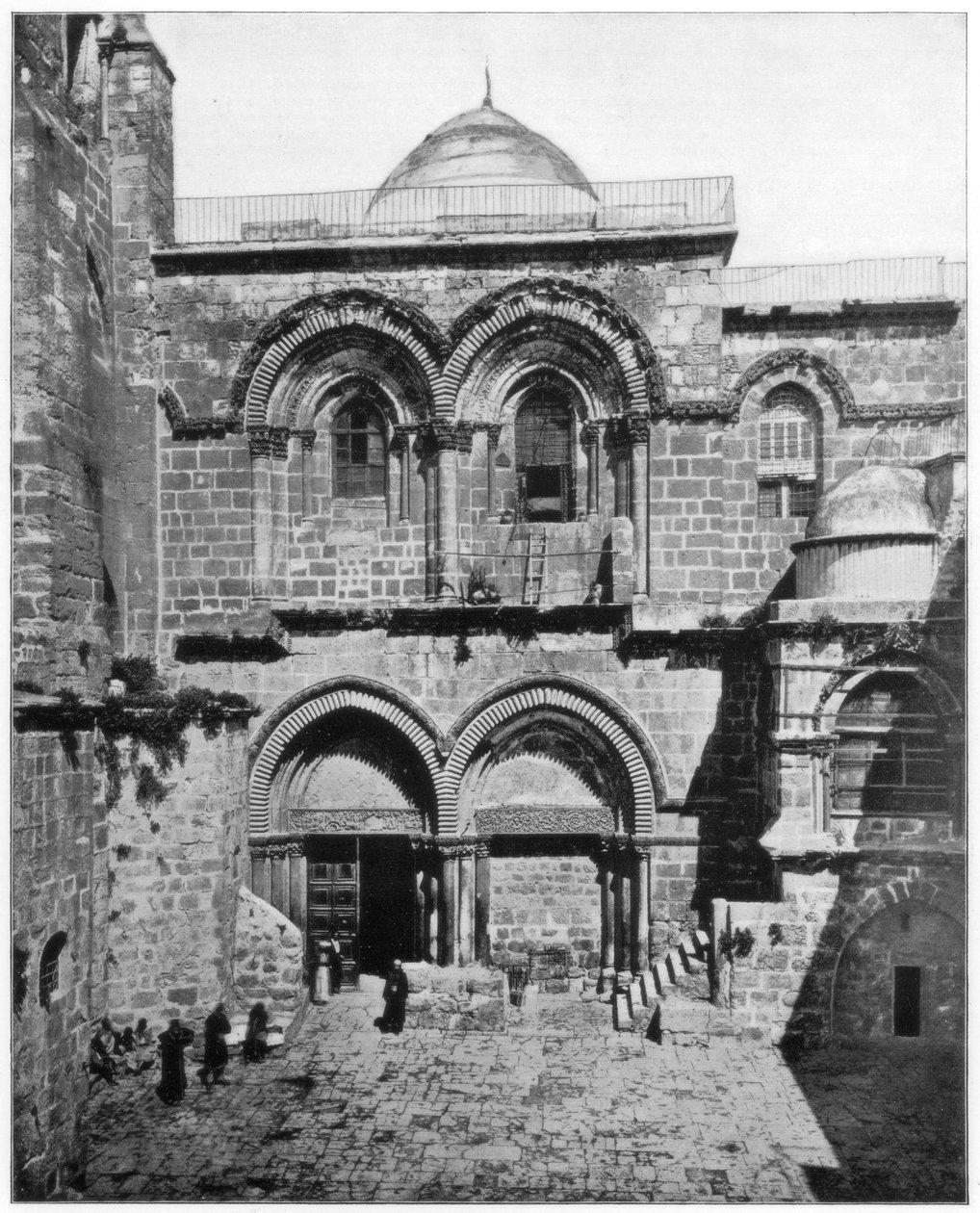 Den hellige gravs kirke, Jerusalem, sent på 1800-tallet av John L. Stoddard