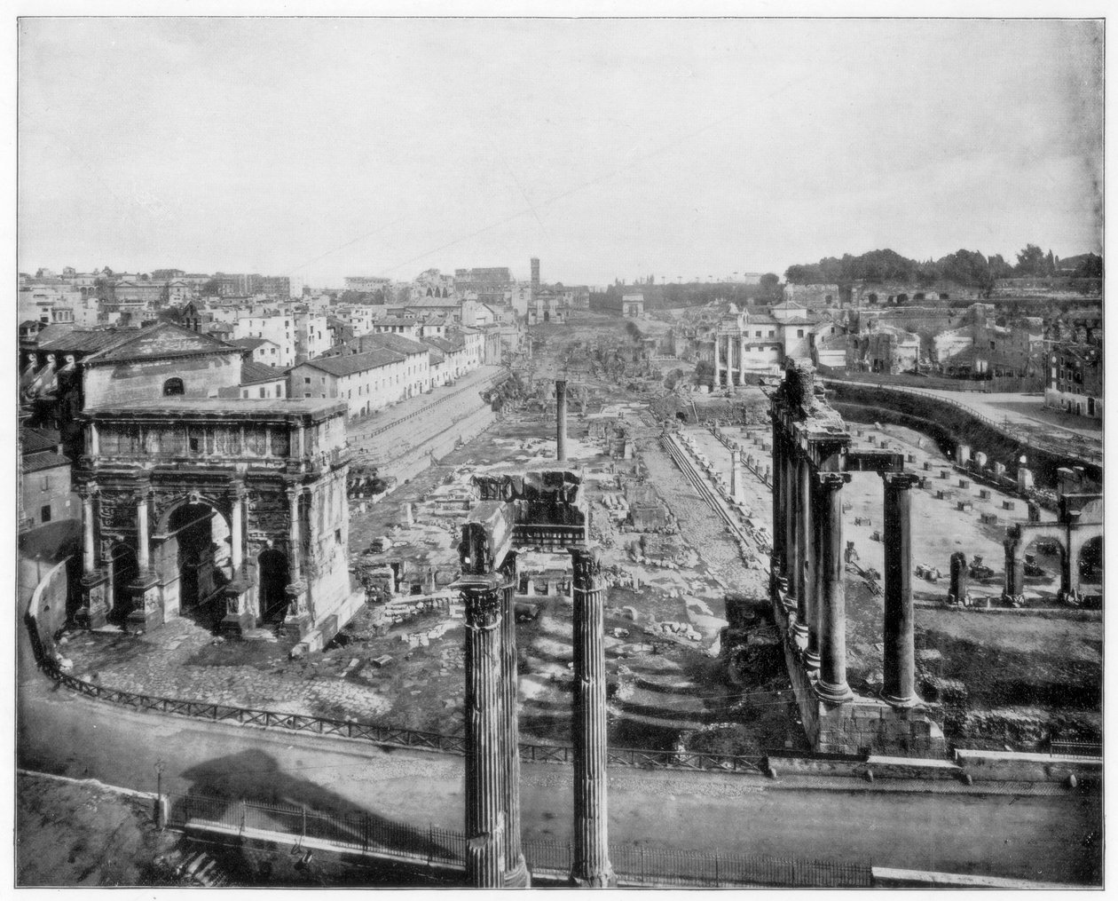 Forumet, Roma, sent på 1800-tallet av John L. Stoddard