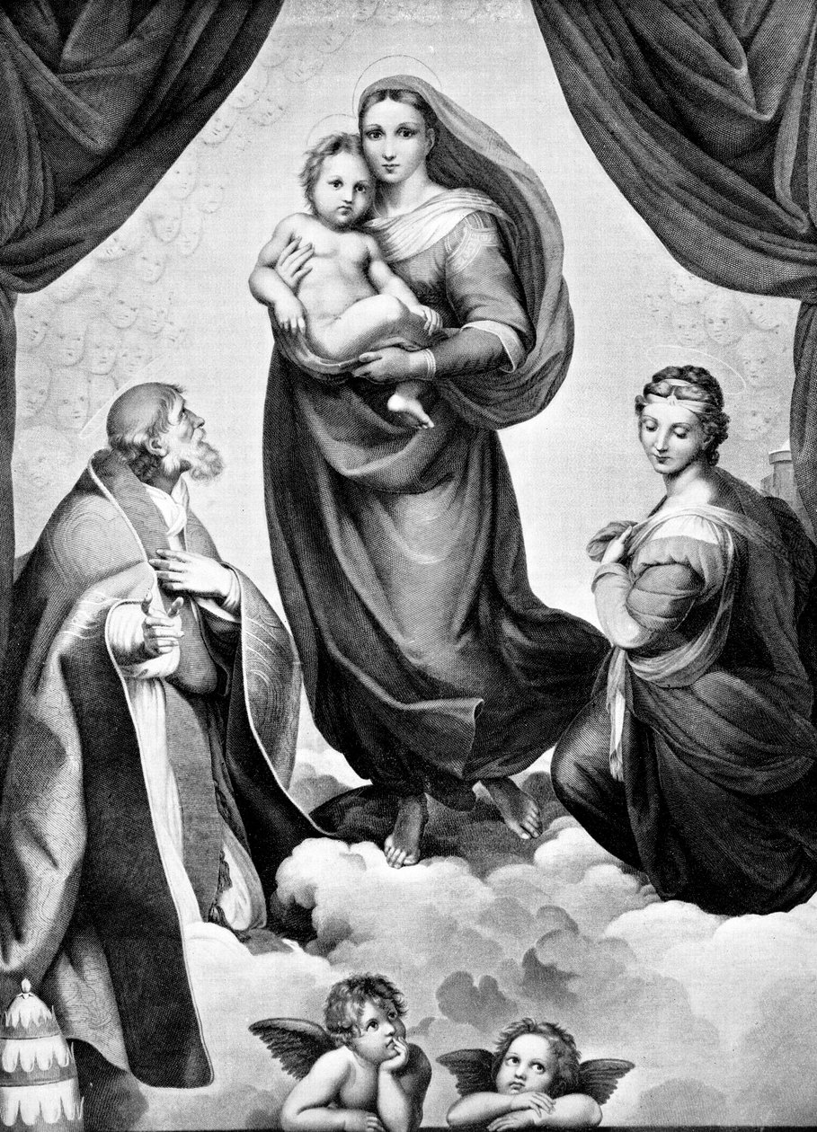 Madonnaen i San Sisto, c1512, 1893 av John L. Stoddard