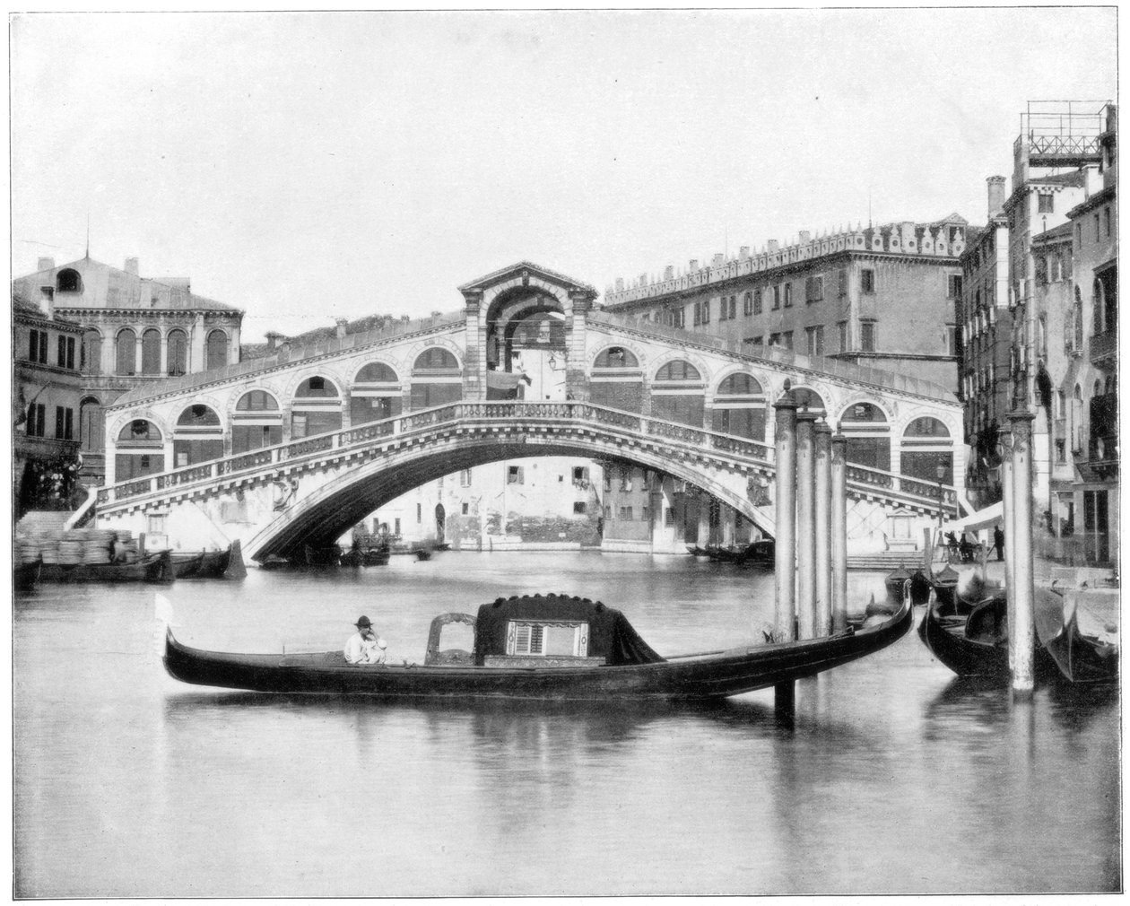 Rialto, Venezia, sent på 1800-tallet. av John L. Stoddard