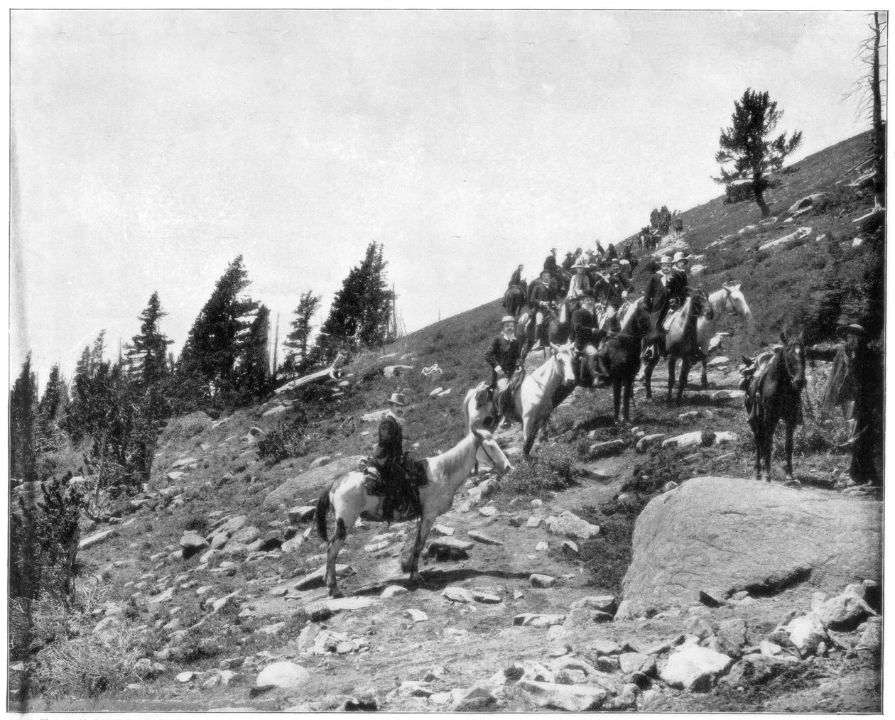 Windy Point, Pikes Peak, Colorado, sent på 1800-tallet. av John L. Stoddard