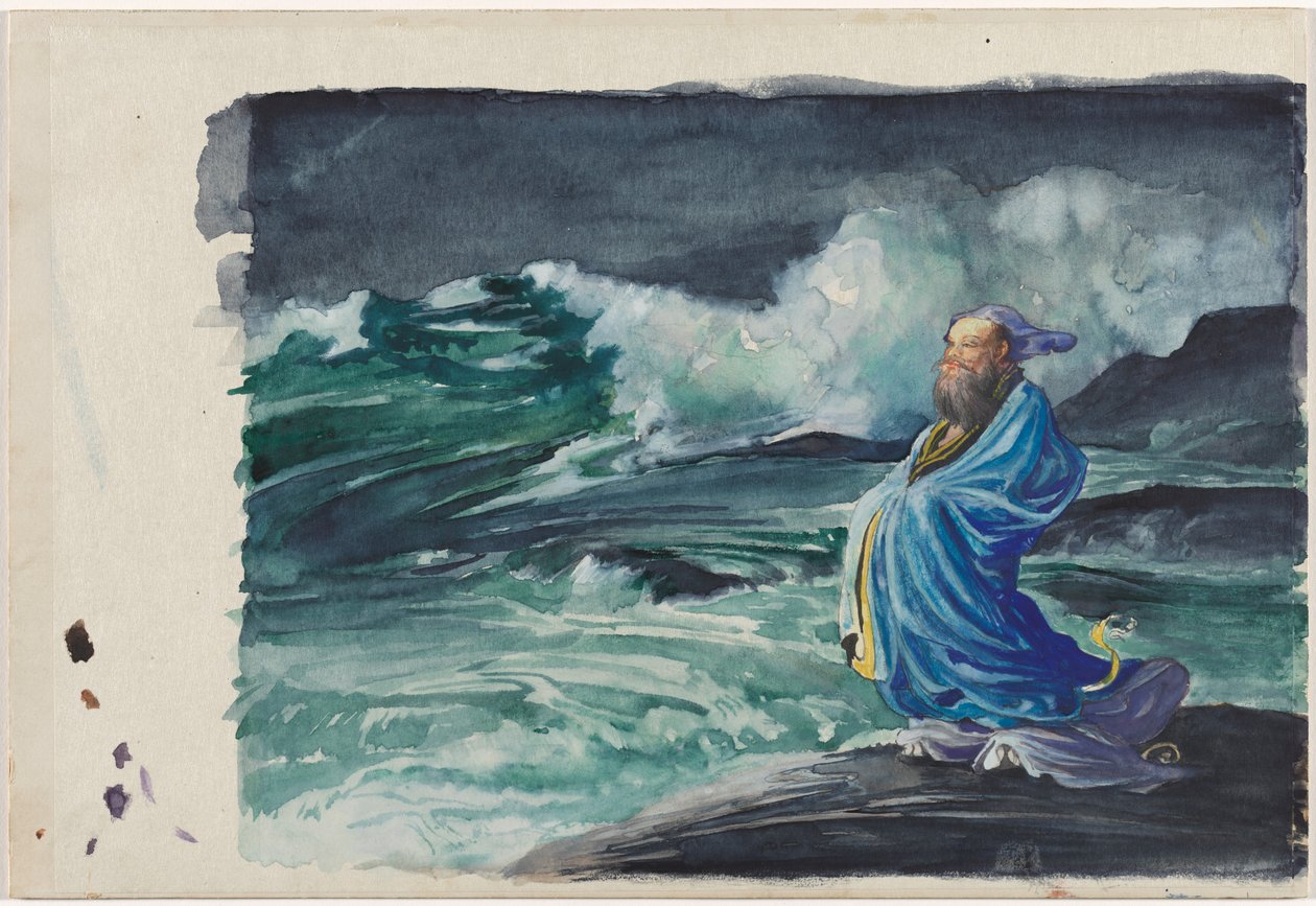 A Rishi Stirring Up a Storm, 1897. norvegiană av John La Farge