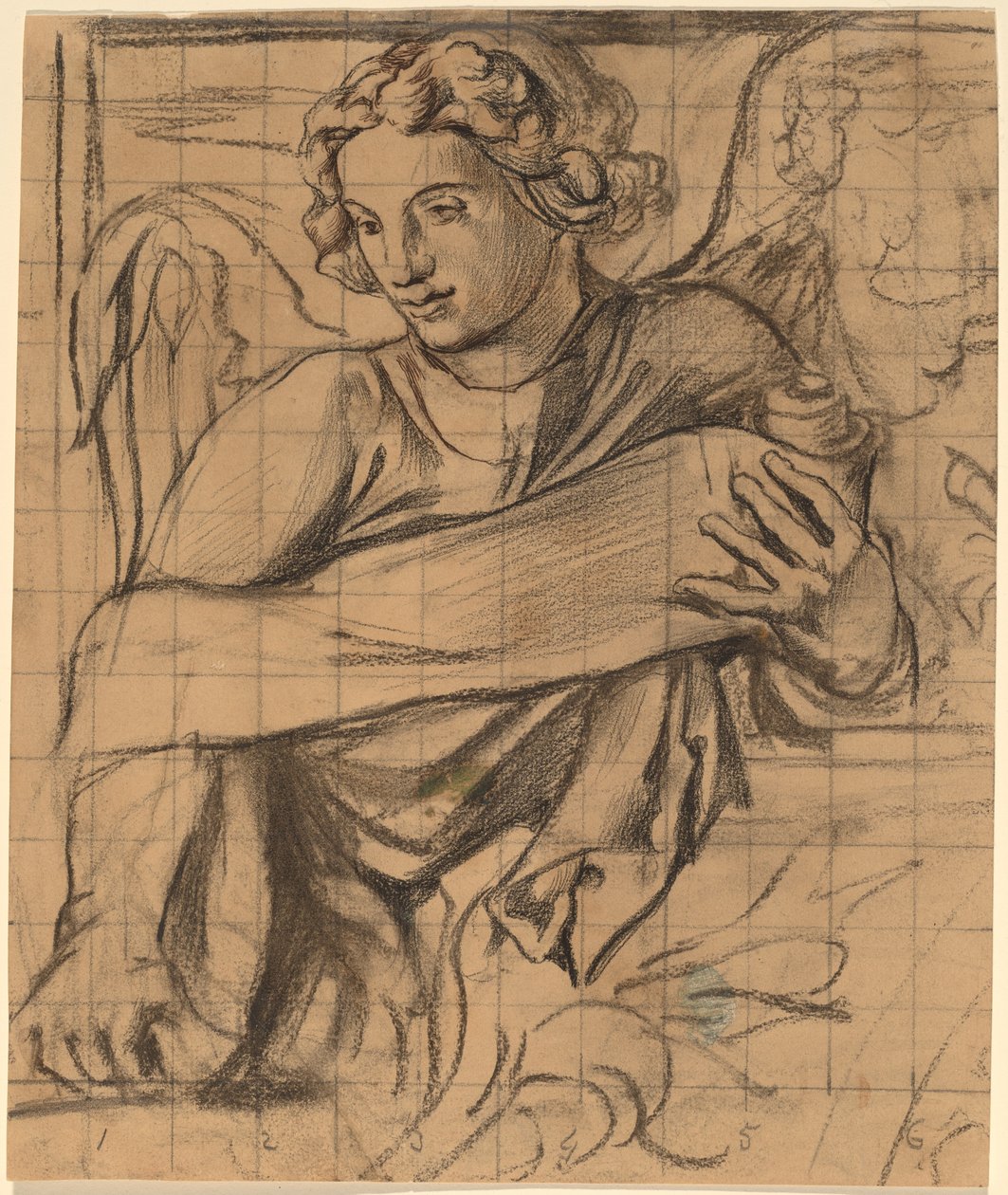 Angel - Treenighetskirkens veggmaleri av John La Farge