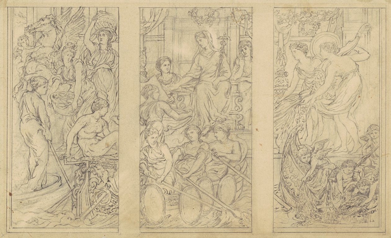 Studie for "Commerce" av John La Farge