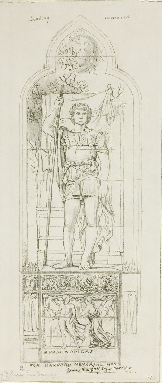 Studie for et glassmaleri av John La Farge