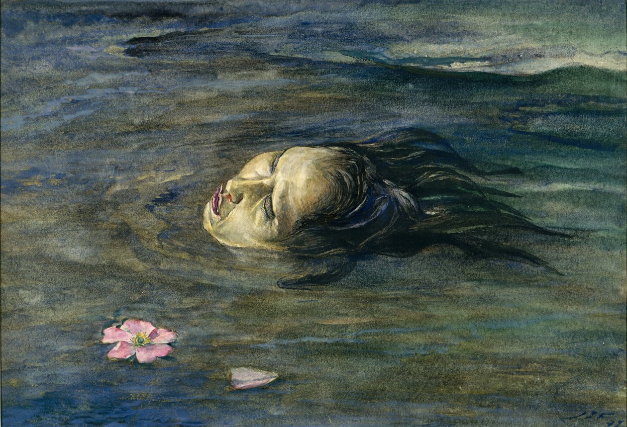 The Strange Thing Little Kiosai Saw in the River, 1897. av John La Farge
