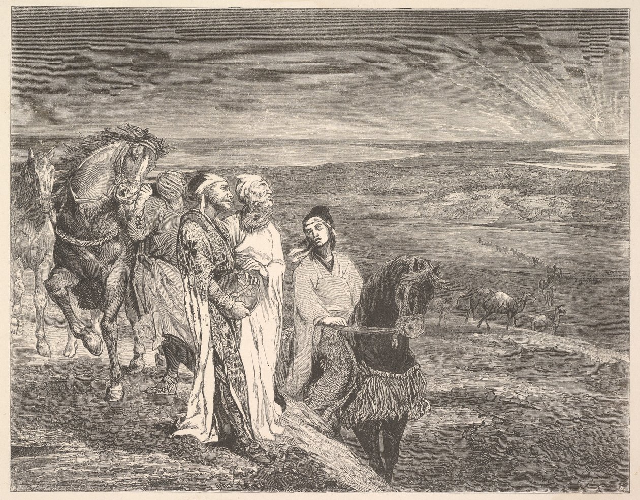 De vise menn ut av østen, 1868. av John La Farge