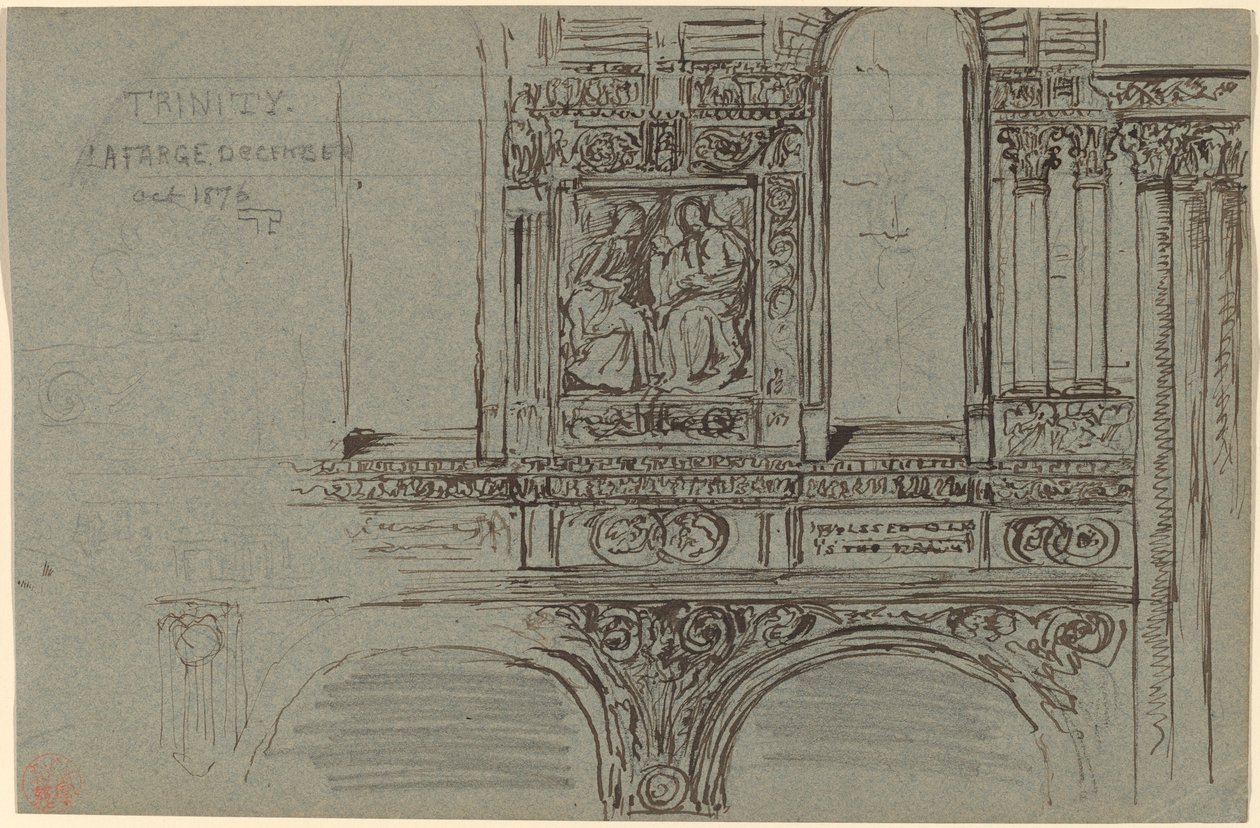 Trinity Church, Boston (skip) - Mural Study av John La Farge