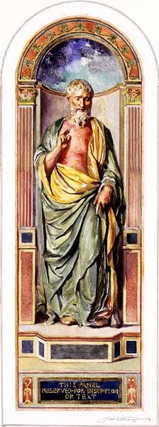 St. Paul Preaching, ca. 1900-05 av John La Farge or Lafarge