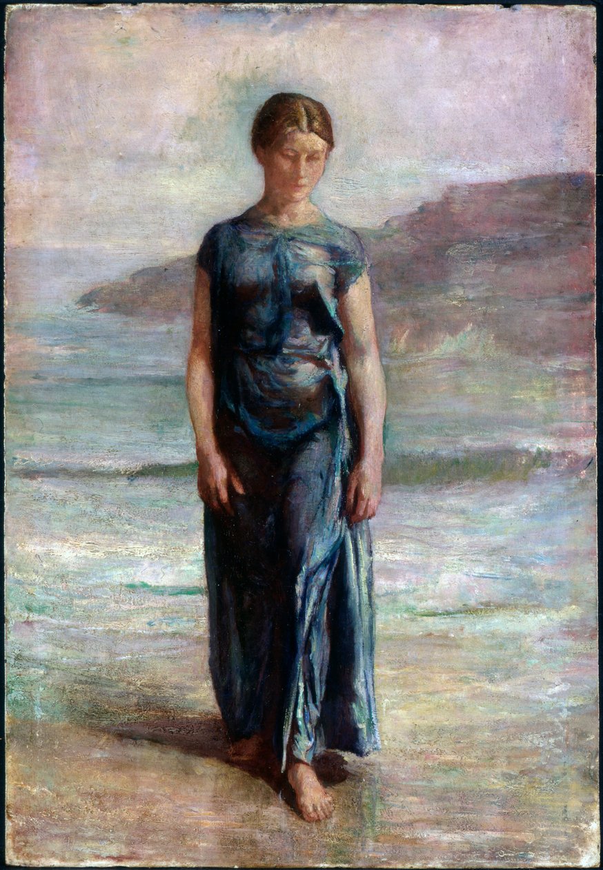 Kvinne som bader av John La Farge or Lafarge