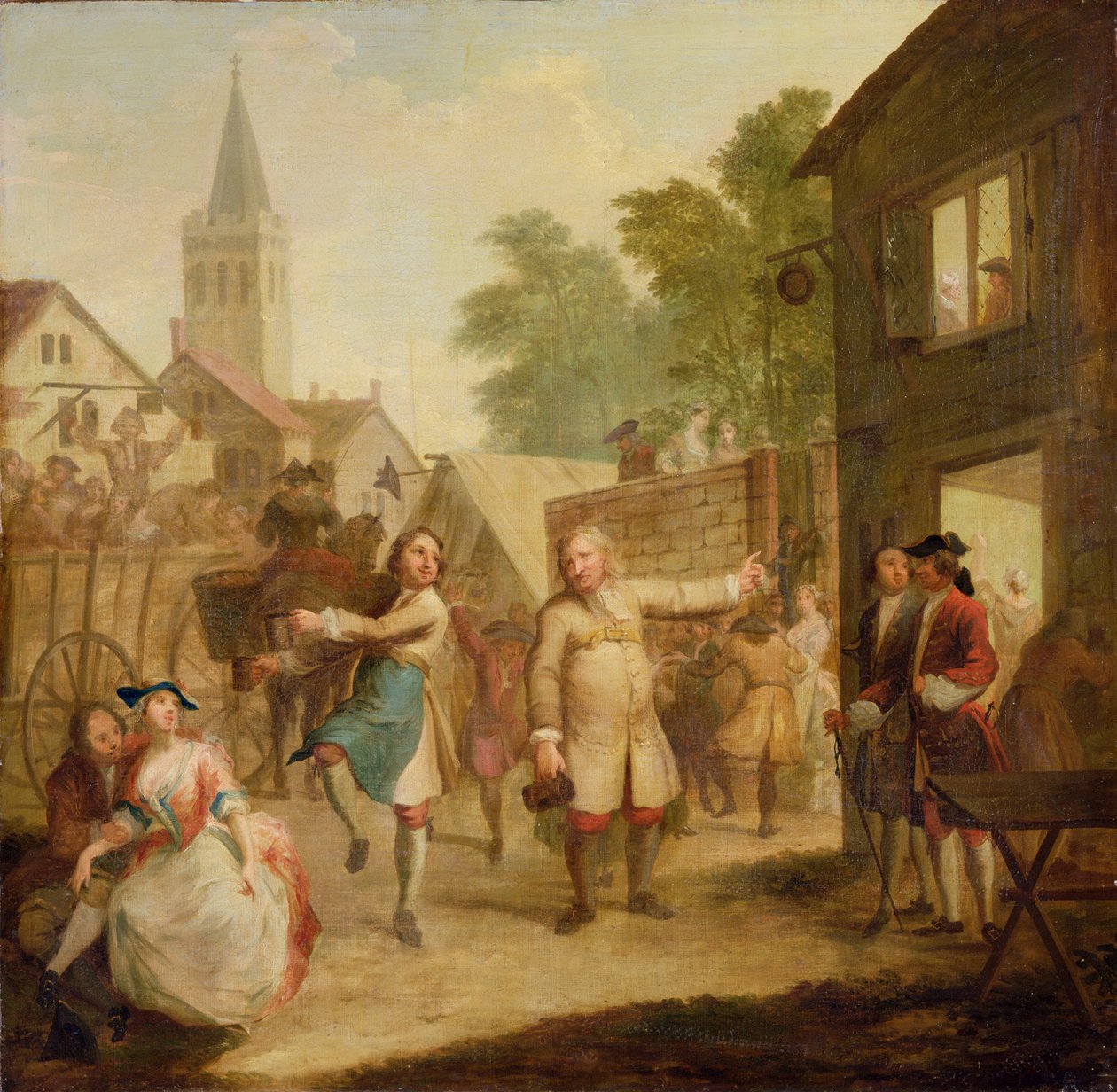 Hob fortsetter å danse til tross for sin far, ca. 1726 (olje på lerret) av John Laguerre